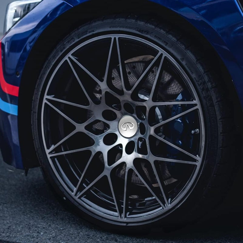 Thcbme 4pcs Wheel Center Caps Sticker for Infiniti, Silver Wheel Center Hub Covers Sticker, 65mm/2.56'' - Image 4